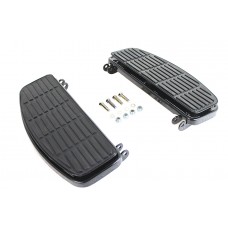 V-Twin Driver Black 'D' Shape Footboard Set 27-1023