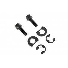 V-Twin Exhaust Pipe Locking Bolt Mounting Kit Black Oxide Plated 3308-6