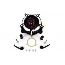 V-Twin Exposed Filter Air Cleaner Kit Black 34-1711