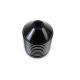 V-Twin Finned Black Anodized Oil Filter Kit with Raw Accents 40-0988