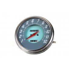 V-Twin FLH 2:1 Ratio Replica Gray-Blue Face Speedometer 39-0891