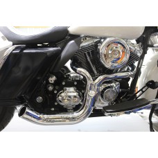 V-Twin FLT 2:1 Lake Style Exhaust System Chrome 29-0032