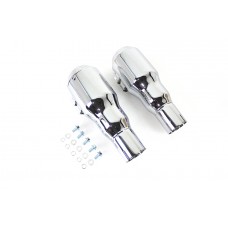 V-Twin Grenade Muffler Set Chrome 30-1265