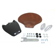 V-Twin Indian Scout Leather Solo Seat Kit Brown 47-0190