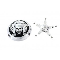 V-Twin Indian Skull Air Cleaner Cover Insert 42-0278