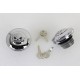 V-Twin Keyed Gas Cap Set Vented and Non-Vented Chrome 38-0651
