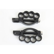 V-Twin Knuckle Footpeg Set Black 27-0770