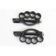 V-Twin Knuckle Footpeg Set Black 27-0770