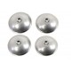 V-Twin Knucklehead Nut Cover Set Stainless Steel 11-1141