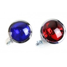 V-Twin Red and Blue Police Spotlamp Set 33-1558