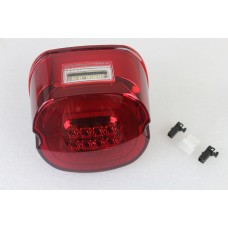 V-Twin Red Lens Tail Lamp with LED Turn Signals 33-1640