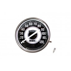 V-Twin Replica 2:1 Speedometer with White Needle 39-0829