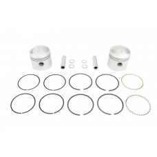 V-Twin Replica 74  Overhead Valve Piston Set .005 Oversize 11-1652