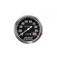 V-Twin Replica Police 1:1 Speedometer 39-0294