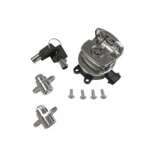V-Twin Side Hinge Ignition Switch and Saddlebag Lock Kit Chrome 32-1444