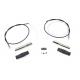 V-Twin Throttle and Spark Cable Spiral Kit Nickel Plated 49-0674