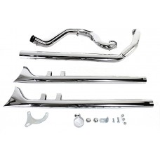 V-Twin True Dual Header with Fishtails Chrome 30-0677