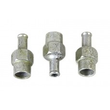 V-Twin WR Hex Barb Oil Line Fitting Set Zinc Plated 40-0877