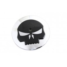 V-Twin Wyatt Gatling Skull Air Cleaner Cover Insert 34-1402