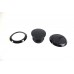 V-Twin Flush Mount Gas Cap &amp; Left Side Tank Cap Kit Black 38-7058 61100132