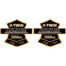 V-Twin 1958-1965 Style Duo Glide Patches 48-1873