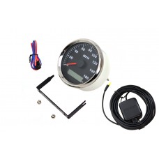 V-Twin 85mm GPS Speedometer Chrome 39-0227