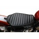 V-Twin Bates Solo Seat Tuck and Roll Style Black 47-1547
