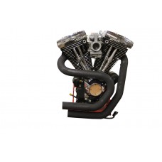 V-Twin Evolution Header Set Black 30-0524