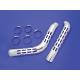 V-Twin Exhaust Heat Shield Set Perforated Style Chrome 30-3170