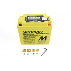 V-Twin MotoBatt 12 Volt AGM Yellow Battery 53-0544 65989-90A
