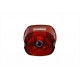 V-Twin Tail Lamp Lens Laydown Style Red with Blue Dot 33-1159