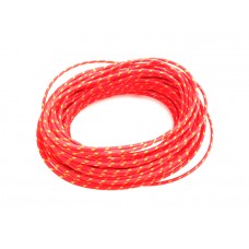 Red with Yellow Dot 25' Braided Wire 32-8126