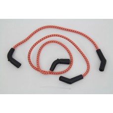 Sumax Orange with Black Tracer 7mm Spark Plug Wire Set 32-7353