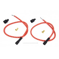 Sumax Orange with Black Tracer 7mm Spark Plug Wire Set 32-7373