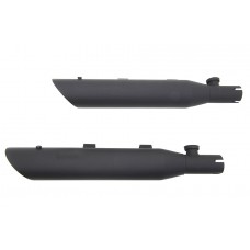 Wyatt Gatling Side Slash Slip-On Muffler Set Black 30-0571