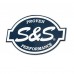 S&S Decal, S&S Logo, 3″, Blue/White 106-4459