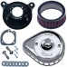 S&amp;S Chrome Mini Teardrop Stealth Air Cleaner Kit for 1991-2006 xl with Stock CV Carb 170-0449