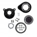 S&amp;S Cycle Air Cleaner, Kit, Stealth, Air Stinger, w/ Black Teardrop, 2001-'17 EFI bt except Throttle by Wire 170-0722