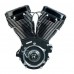 S&S V111 Black Edition Longblock Engine for 1984-'99 HD Models with Evolution Engines - 585 Cams 310-0829
