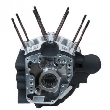 S&S Crankcase for 2006-'17 HD Dyna Models with Stock Bore, Alternator Style - Wrinkle Black 310-0878