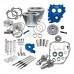 S&amp;S Cycle 100" Power Package for HD Twin Cam 88 Models with 585 Easy Start Gear Drive Cams - Silver 330-0663