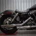 S&amp;S Cycle Slash Cut Slip-On Mufflers Chrome with Slash Down End - 3.25" for 1995-2009 Dyna models with staggered exhaust (FXD, FXDB, etc) 550-0718