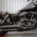 S&amp;S Cycle Slash Cut Slip-Ons for 2008-17 Fat Bob, 2010-17 Wide Glide, 2017 Low Rider S Dyna Models, Black 550-0724