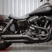 S&amp;S Cycle Grand National Slip-Ons for 2008-17 Fat Bob, 2010-17 Wide Glide, 2017 Low Rider S Dyna Models, Black 550-0725