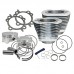 S&amp;S Cycle 4" Sidewinder Big Bore Kit for 2007-'17 HD Big Twin Models - Silver 910-0650
