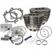 S&amp;S Cycle 4" Sidewinder Big Bore Kit for 2007-'17 HD Big Twin Models - Wrinkle Black 910-0651