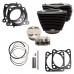 S&amp;S Cycle M8 Big Bore Kit, 107 to 124, Black with no Highlighting, 4.250 bore x 4.375 stroke 910-0681