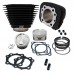 S&amp;S Cycle 883 to 1200cc Conversion Kit for 1986-2019 HD Sportster Models - Wrinkle Black Finish 910-0687