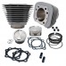 S&amp;S Cycle 883 to 1200cc Conversion Kit for 1986-2019 HD Sportster Models - Silver Finish 910-0688