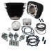 S&amp;S Cycle Hooligan Kit - 883cc to 1200cc for 2000-'19 HD Sportster Models - Wrinkle Black 910-0699